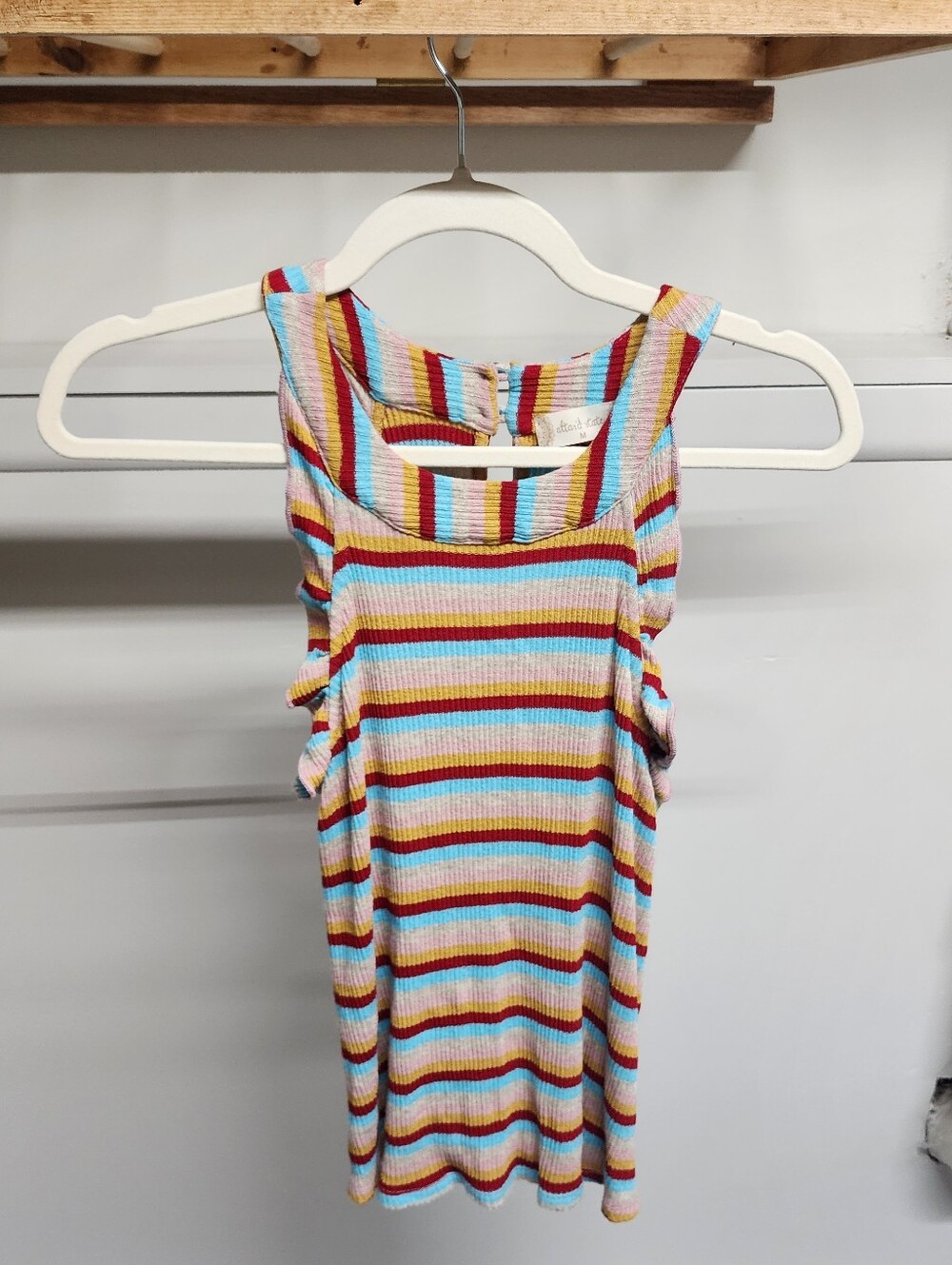 Altar'd State Ripple Sleeve Striped Tank